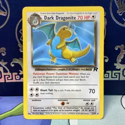 Pokemon 2000 Team Rocket Dark Dragonite 22/82 Lp + - Image 1
