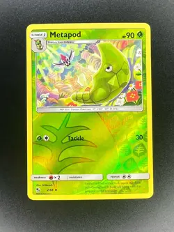 Pokemon Metapod Reverse Holo 2/68 HIF Hidden Fates NM - Image 3