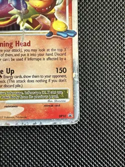 Infernape LV.X DP10 Pokemon TCG Diamond & Pearl Black Star Promos Holo HP - Image 2