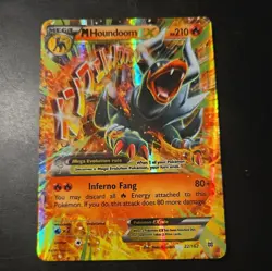 Pokemon TCG M Houndoom EX Ultra Rare Card 22/162 XY Breakthrough - Image 1