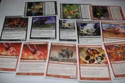 MTG 13x 7th 8th edition black red magic card lot MP - Image 1