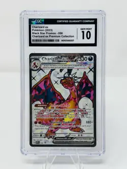 CGC 10 GEM MINT Charizard Ex SVP056 Premium Collection HOLO PROMO Pokemon Card - Image 1