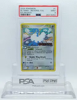 Pokemon EX DEOXYS ALTARIA #1 REVERSE HOLO FOIL CARD PSA 9 MINT #28314050 - Image 1