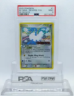 Pokemon EX DEOXYS ALTARIA #1 REVERSE HOLO FOIL CARD PSA 9 MINT #28314050 - Image 2