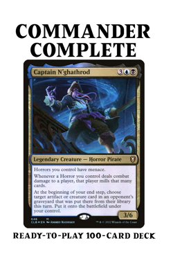 Captain N'ghathrod HORROR TRIBAL MILL Magic MTG Custom Commander Deck - Image 1