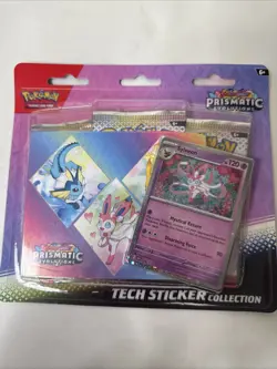 Pokemon TCG Scarlet Violet Prismatic Evolutions Tech Sticker Collection Sylveon - Image 1