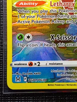 Pokemon TCG - Parasect TG01/TG30 - Lost Origin Trainer Gallery - NM - Image 4