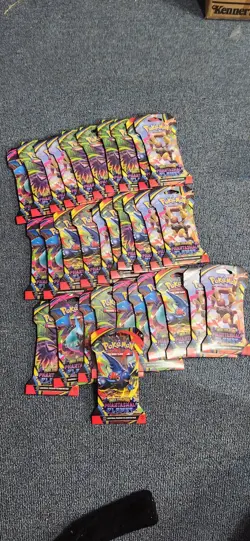 Sealed Lot Of 5 Pokemon Packs ~ Phantasmal Flames Sleeved Booster SHIPS FAST - Image 1