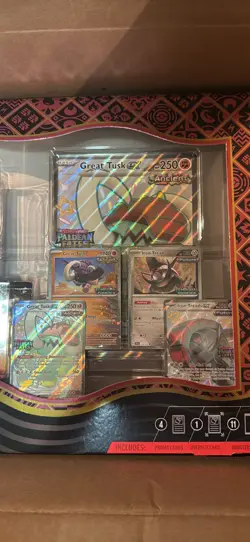 Pokemon TCG Paldean Fates Great Tusk ex & Iron Treads ex Premium Collection - Image 2