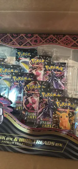 Pokemon TCG Paldean Fates Great Tusk ex & Iron Treads ex Premium Collection - Image 3