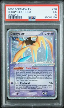 2005 POKEMON EX DEOXYS #98 DEOXYS EX-HOLO PSA 5 - Image 1