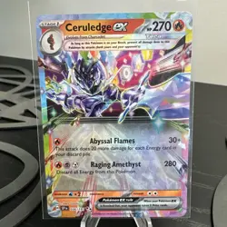 Ceruledge EX 36/191 Double Rare Scarlet & Violet Surging Sparks Pokemon - Image 1