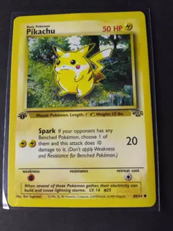 1999 Pokemon Pikachu #60 WOTC Jungle Set 1st Edition Never Been Played Non Holo - Image 1