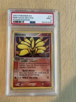 Pokemon EX Ninetails Reverse Holo Power Keepers Stamped PSA 9 Mint - Image 1