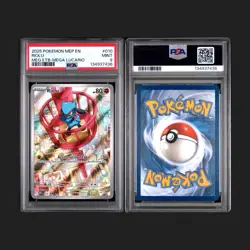 2025 Riolu 010 Pokemon Mega Evolution ETB Promo PSA 9 - Image 1