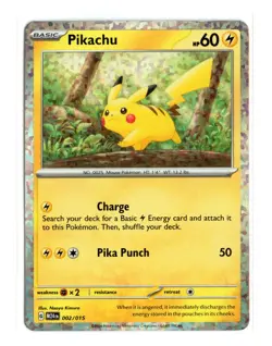 Pikachu 002/015 Promo Holo McDonald's Promos 2024 Pokemon TCG NM - Image 1