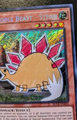 Doodle Beast - Stego BLCR-EN032 1st Edition Secret Rare Crystal Revenge Yu-Gi-Oh - Image 3