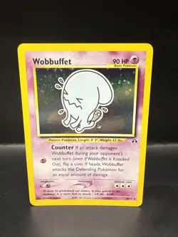 Pokemon TCG Wobbuffet Neo Discovery Holo Card 16/75 Unlimited Rare - Image 2