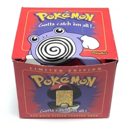 🔥 Pokemon POLIWHIRL 23K Gold Plated Trading Card 1999 Burger King Promo - Image 5