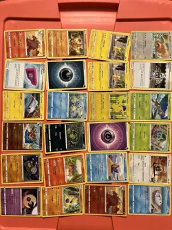 63 Pack Pokemon playing Cards with large gold-colored Pikachu TCG coin - Image 2