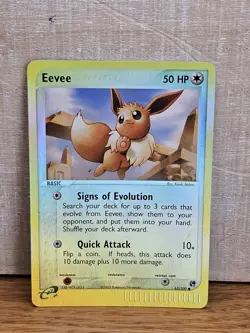 Eevee 63/100 EX Sandstorm Reverse Holo Pokemon Card TCG - Image 1