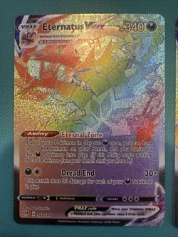 Pokemon Card Secret Rainbow Rare LOT Eternatus Drednaw VMAX 192/189 075/073 NM - Image 2