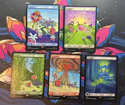 Secret Lair SpongeBob SquarePants Lands Under the Sea Set of 5 Card Mtg NonFoil - Image 1