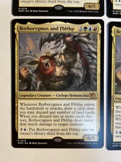 4x Mtg March Of The Machine Borborygmos And Fblthp NM/M Magic The Gathering - Image 2