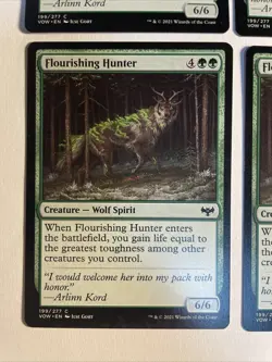 4x Mtg Crimson Vow Flourishing Hunter NM/M Magic The Gathering - Image 2