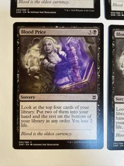 4x Mtg Zendikar Rising Blood Price NM/M Magic The Gathering - Image 2