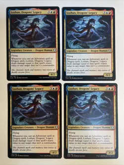 4x Mtg Baldur's Gate Lozhan, Dragons‘ Legacy NM/M Magic The Gathering - Image 1