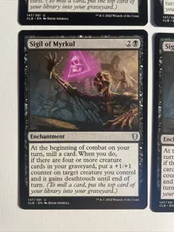 4x Mtg Baldur's Gate Sigil Of Myrkul NM/M Magic The Gathering - Image 2