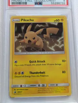 Pokemon Pikachu SM227 Promo 2019 Collector’s Chest - PSA 9 - Image 2