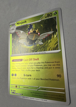 Pokemon TCG * Mega Evolution * 17/132 Ninjask REVERSE HOLO UNCOMMON * FRESH PK - Image 2