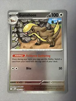 Pokemon TCG * Mega Evolution * 110/132 Gumshoos REVERSE HOLO UNCOMMON * FRESH PK - Image 1