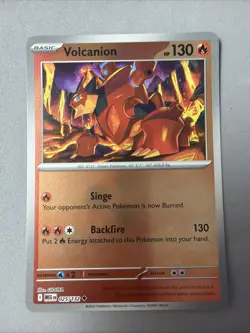 Pokemon TCG * Mega Evolution * 25/132 Volcanion REVERSE HOLO UNCOMMON * FRESH PK - Image 1