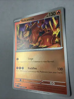 Pokemon TCG * Mega Evolution * 25/132 Volcanion REVERSE HOLO UNCOMMON * FRESH PK - Image 2