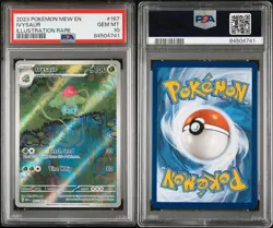 Pokemon Ivysaur 167/165 PSA 10 Gem Mint 151 Illustration Rare Scarlet & Violet - Image 3