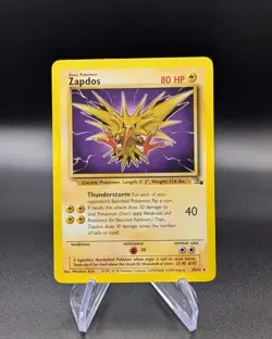 Zapdos 30/62 - Fossil Regular - Vintage Pokemon TCG WOTC - LP - Image 1