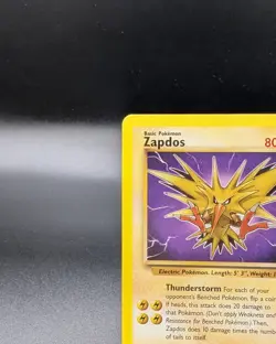 Zapdos 30/62 - Fossil Regular - Vintage Pokemon TCG WOTC - LP - Image 2