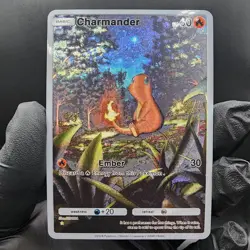 Pokemon Charmander Pocket TCG Custom Made Fan Art Holo With Texture - Image 1