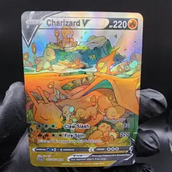 Pokemon Charizard Custom Made Fan Art Holo With Texture - Image 1