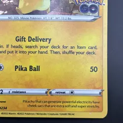Pikachu SWSH234 Pokemon GO Black Star Promo Holo NM Pokemon TCG - Image 5
