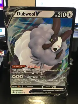 Dubwool V SWSH049 Jumbo Pokemon Black Star Promo - Image 1