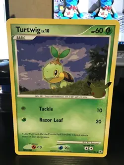 Turtwig 103/130 Common Pokemon 25th Anniversary Celebrations Jumbo - Image 1