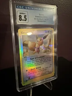 Eevee ?? EX Sandstorm 63/100 ?? CGC NM/Mint+ 8.5 Reverse Holo ?? Pokemon TCG - Image 2