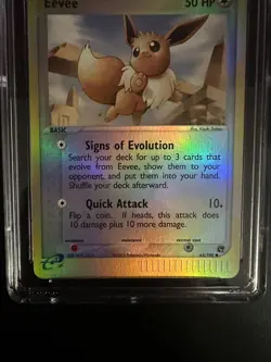 Eevee ?? EX Sandstorm 63/100 ?? CGC NM/Mint+ 8.5 Reverse Holo ?? Pokemon TCG - Image 5