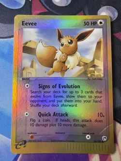 2003 Pokemon EX Sandstorm Reverse Holo Eevee 63/100 - Image 1