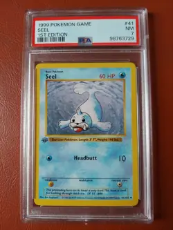 Base Set 1st Edition Seel PSA 7 # 41/102 Pokemon - Image 1