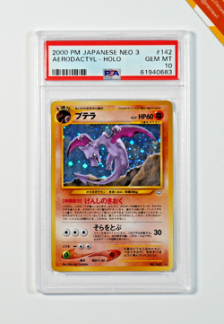 Pokemon PSA 10 Aerodactyl #142 Holo Neo Revelation 2000 Japanese - Image 1